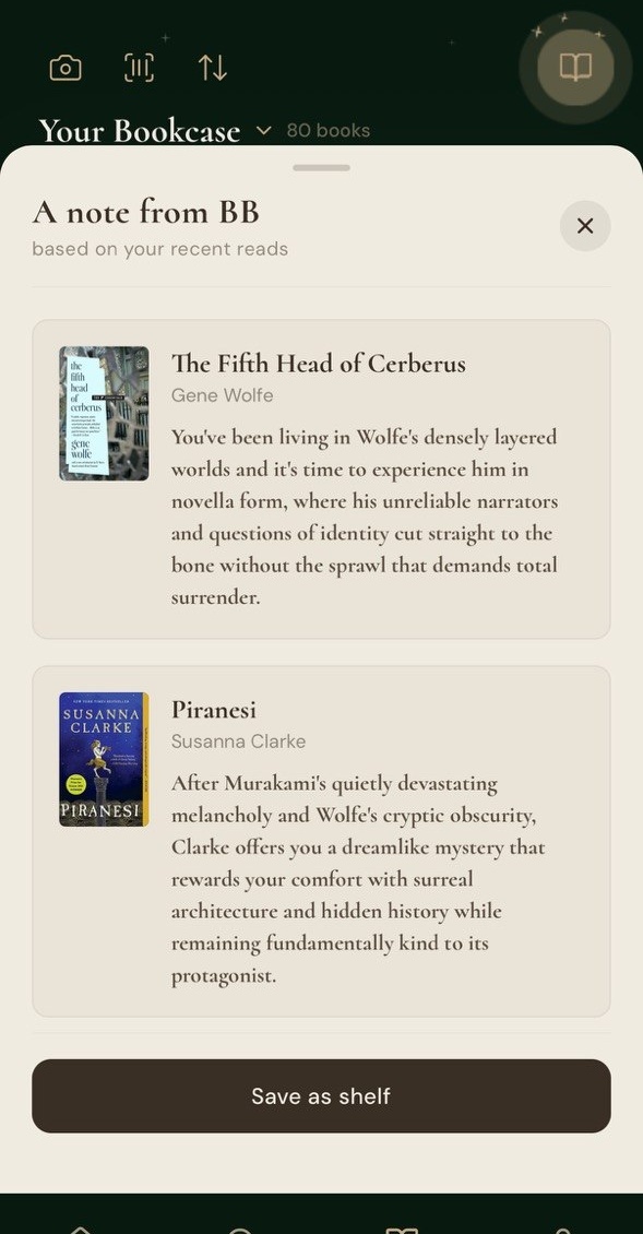 Companion shelf picks with reasoning