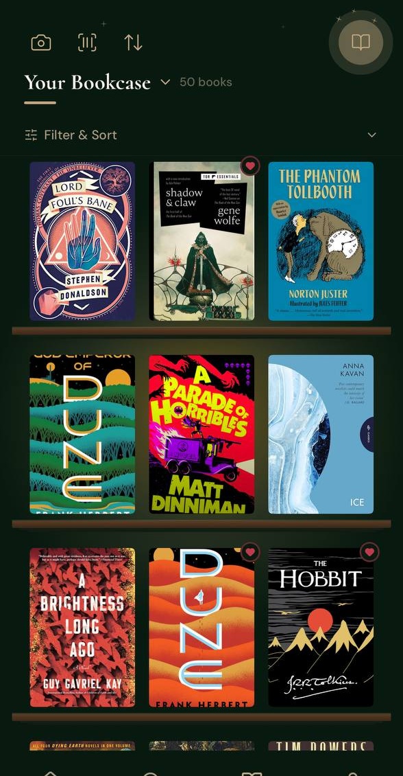 Beautiful bookshelf view