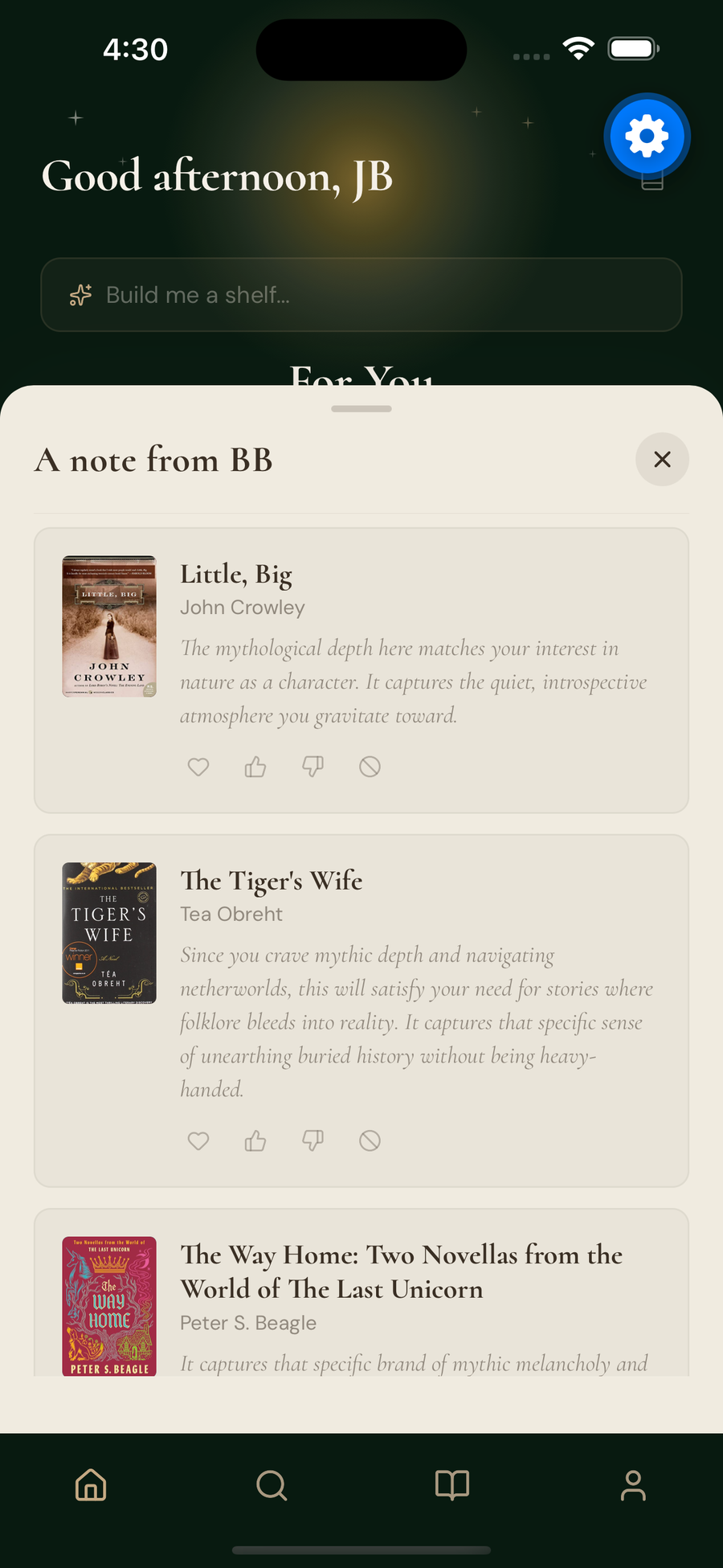 Companion shelf picks with reasoning